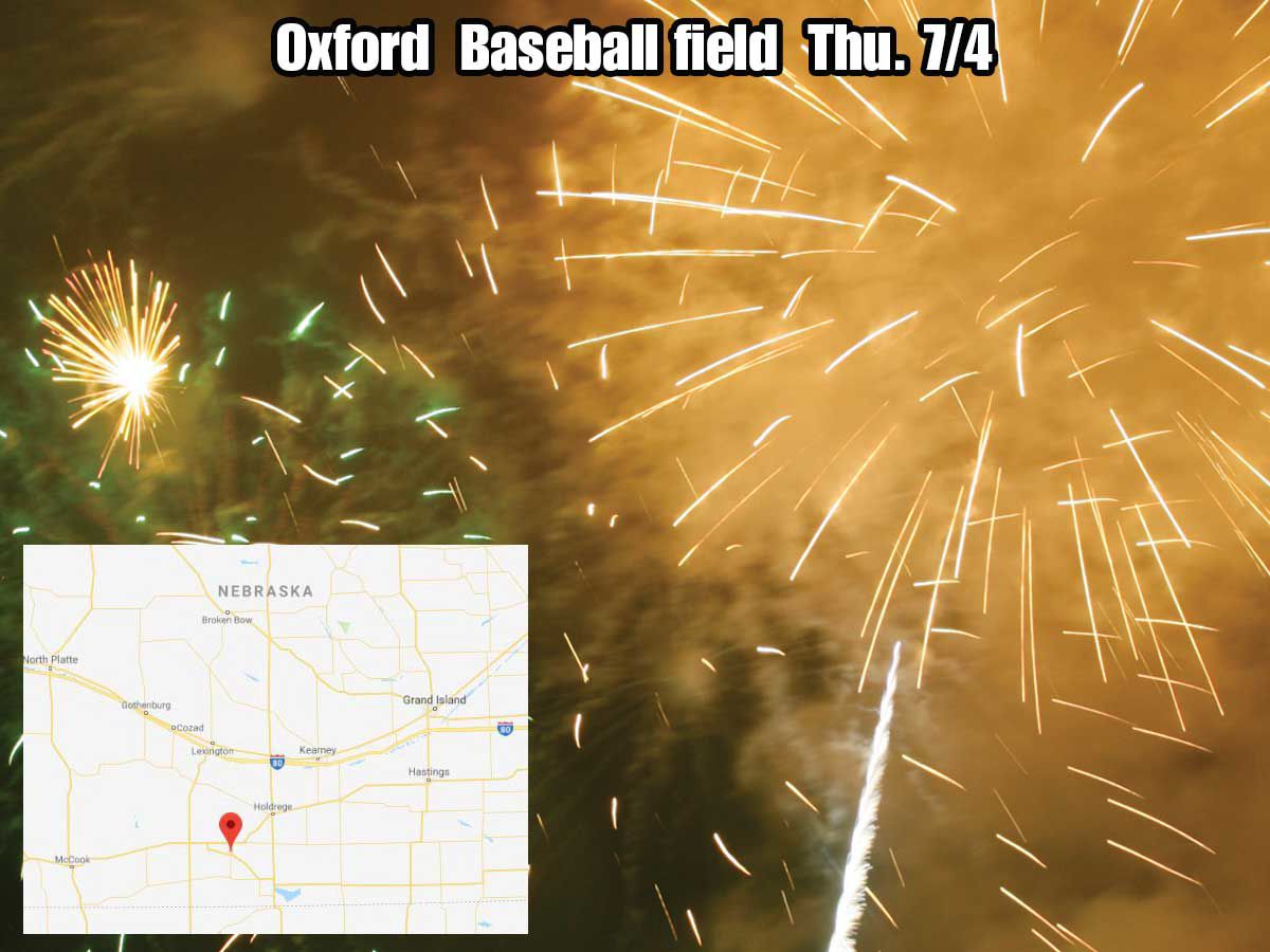 Oxford fireworks July 4, 2019